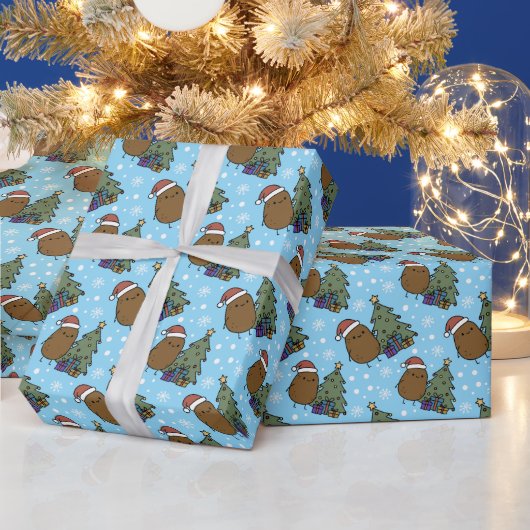 Süße Weihnachtskartoffel Geschenkpapier (Feiertage)