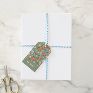 Süße Weihnachtskatzen Muster Geschenkanhänger