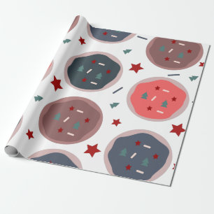 Süße Weihnachtskekse Spinkles Bäckerei Geschenkpapier