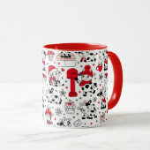 Süße Weihnachtskuh Bulle Tasse (VorderseiteRechts)