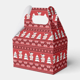 Süße Weihnachtskuh Gefallen Box Geschenkschachtel