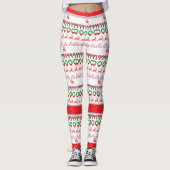 Süße Weihnachtsleggings Leggings (Vorderseite)