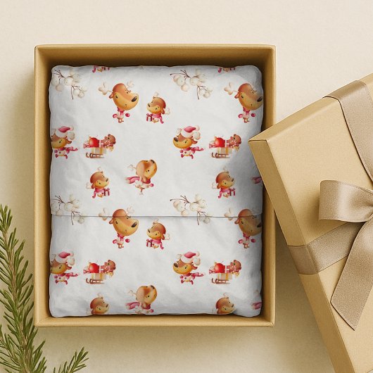 Süße Weihnachtsmann-Feiertage Seidenpapier