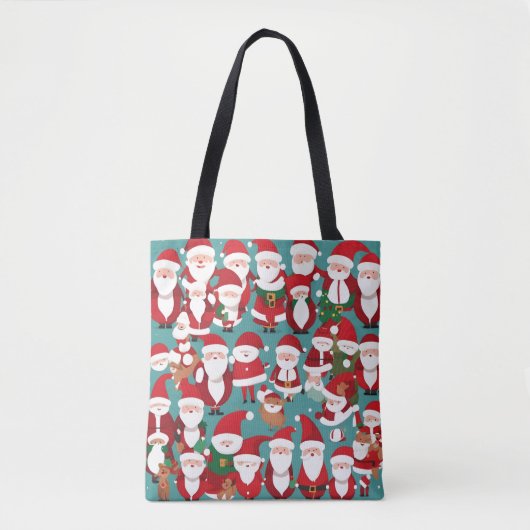 Süße Weihnachtsmänner Tasche (Vorderseite)