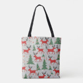 Süße Weihnachtsmänner Tasche (Rückseite)