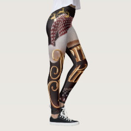 Süße Weihnachtsmannmütze & Typografie Leggings