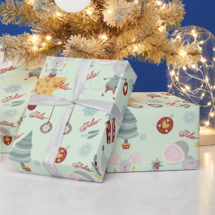 Süße Weihnachtsmaus-Geschenkpapier Geschenkpapier