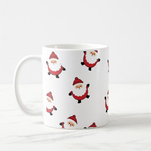 Süße Weihnachtsmug mit Santa Kaffeetasse (Links)