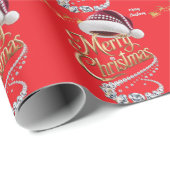 Süße Weihnachtsmütze Geschenkpapier (Rolleneckpunkt)