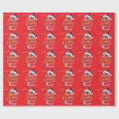 Süße Weihnachtsmütze Geschenkpapier (Flach)
