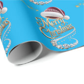 Süße Weihnachtsmütze Geschenkpapier (Rolleneckpunkt)