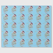 Süße Weihnachtsmütze Geschenkpapier (Flach)