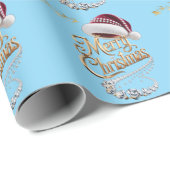 Süße Weihnachtsmütze Geschenkpapier (Rolleneckpunkt)