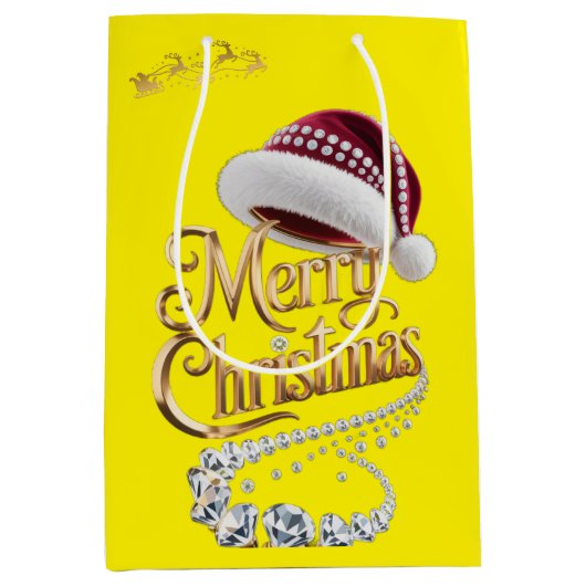 Süße Weihnachtsmütze Mittlere Geschenktüte (Vorderseite)