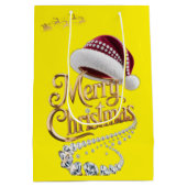 Süße Weihnachtsmütze Mittlere Geschenktüte (Rückseite)