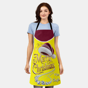 Süße Weihnachtsmütze Schürze