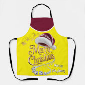 Süße Weihnachtsmütze Schürze (Vorderseite)