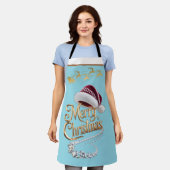 Süße Weihnachtsmütze Schürze (Getragen)