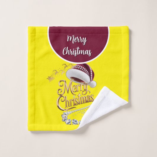 Süße Weihnachtsmütze Waschlappen (Waschlappen)