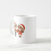 Süße Weihnachtspaar-Tasse Kaffeetasse (Vorderseite Links)