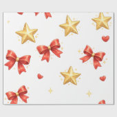 Süße Weihnachtspinguine Geschenkpapier (Flach)