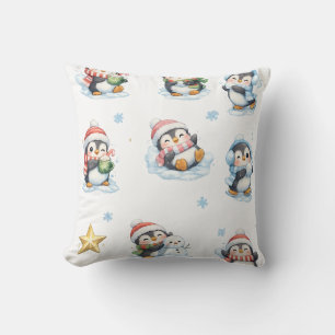 Süße Weihnachtspinguine Kissen