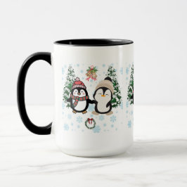 Süße Weihnachtspinguine Winter Wonderland Weihnach Tasse