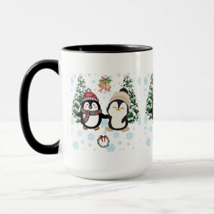 Süße Weihnachtspinguine Winter Wonderland Weihnach Tasse