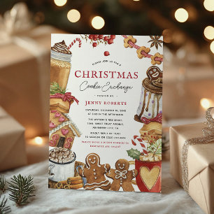 Süße Weihnachtsplätzchen-Tauschparty Einladung