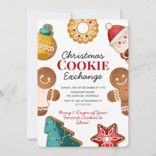 Süße-Weihnachtsplätzchen-Tauschparty Einladung