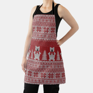 Süße Weihnachtspolarbär-Schürze Schürze
