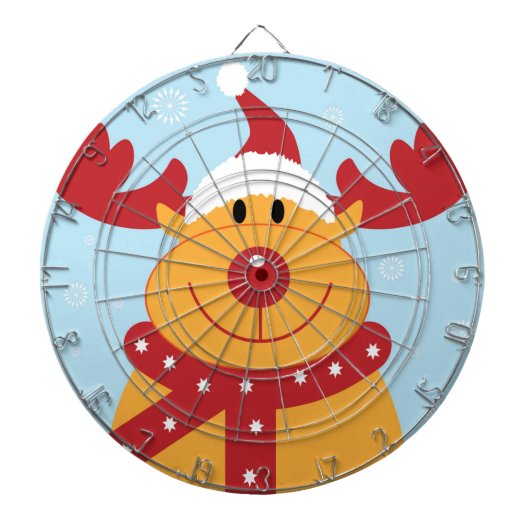 Süße Weihnachtsrenne Dartscheibe (vorne)