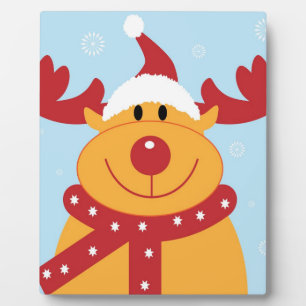 Süße Weihnachtsrenne Fotoplatte