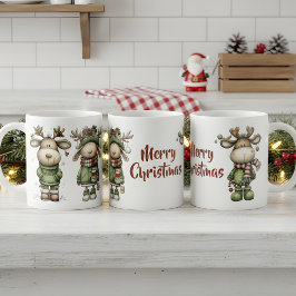 Süße Weihnachtsrenne Kaffeetasse