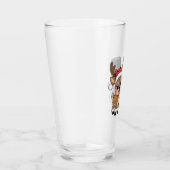 Süße Weihnachtsrentier & Schneemann Glas (Rechts)