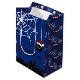 Süße Weihnachtsspinne Personalisierte Geschenktasc Mittlere Geschenktüte