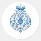 Süße Weihnachtssticker Runder Aufkleber (Vorderseite)