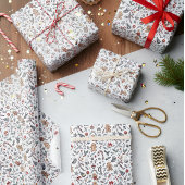 Süße Weihnachtsverpackungspapier Geschenkpapier