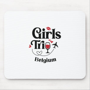 Süße Wein Mädchen Reise Belgien Urlaub Mousepad