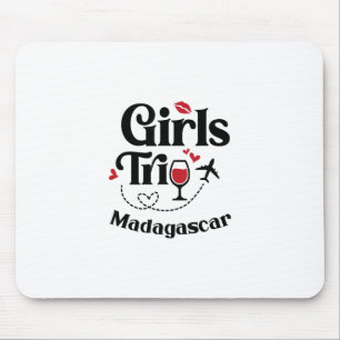 Süße Wein Mädchen Reise Madagaskar Urlaub  Mousepad