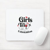 Süße Wein Mädchen Reise Usbekistan Urlaub Mousepad (Mit Mouse)