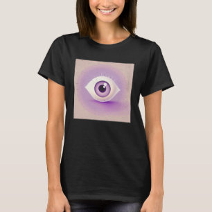 Süße Weiße Augen Illustration Pastellfarbe Frauen  T-Shirt