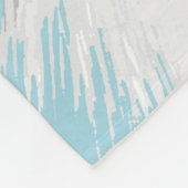 Süße weiße Blumenkatze Fleecedecke (Ecke)