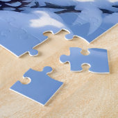 Süße Weiße Füchse im Schnee Puzzle (Seite)