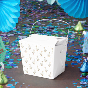Süße weiße Gans Muster Geschenkschachtel
