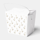Süße weiße Gans Muster Geschenkschachtel (Rückseite)
