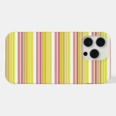 Süße weiße gelbe Streifen iPhone Hülle (Rückseite (Horizontal))