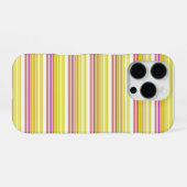 Süße weiße gelbe Streifen iPhone Hülle (Rückseite (Horizontal))
