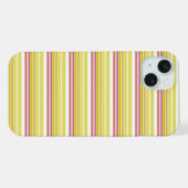 Süße weiße gelbe Streifen iPhone Hülle (Rückseite (Horizontal))