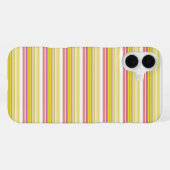 Süße weiße gelbe Streifen iPhone Hülle (Rückseite (Horizontal))